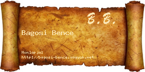 Bagosi Bence névjegykártya